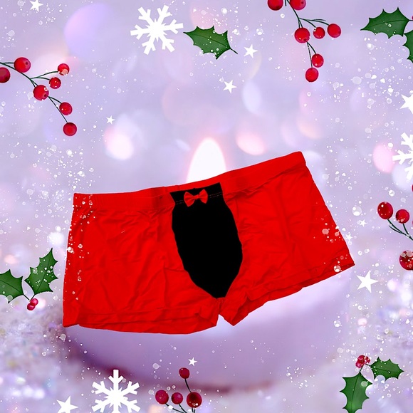 Mens Sexy Boxer Briefs Red & Black Boyfriend Husband Gift - Picture 2 of 12